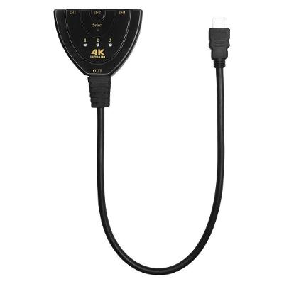 Chave Seletora Hub Hdmi Evus Entradas X1 Saída