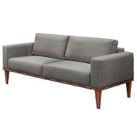 Sofá Namoradeira Bella Luxo Castellar Móbile Linho Cinza Linho Cinza - 1