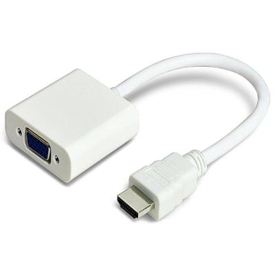 Cabo Conversor Hdmi Vga + áudio Nwt Branco