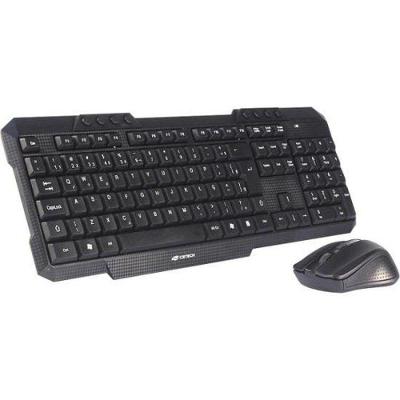 Kit Teclado Mouse C3tech K-w10 Sem Fio Preto