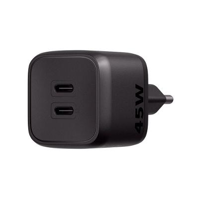 Carregador Ultrarrápido 45w Com 2 Portas Usb-c Gan Ec20 4820