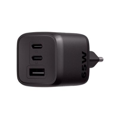 Carregador Ultrarrápido 65w Com 3 Portas Usb (1 Usb-a + 2 Us