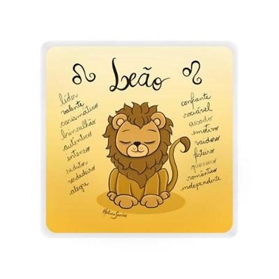 Mini Luminária Box Signo De Leão - Iluminação Astrológica E Mágica Para Seu Espaço