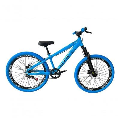 Bicicleta Aro 26 Gta Rebel Freeride Downhill Single Aros Vmaxx Freio A Disco Pneu Flame Azul
