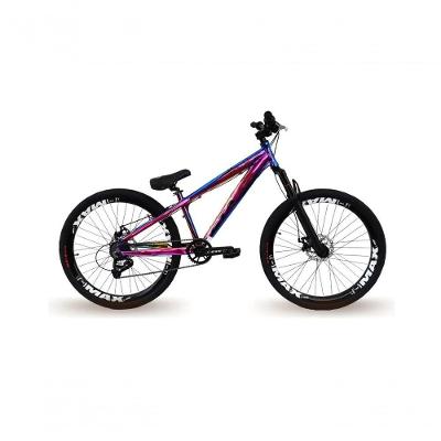 Bicicleta Aro 26 Gta Rebel Freeride Downhill Single 7v Rodas Vmaxx Freio A Disco Pneu Flame Preto Camaleão