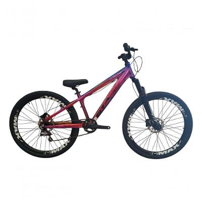 Bicicleta Aro 26 Gta Rebel Freeride Downhill Single Aros Vmaxx Freio A Disco Pneu Flame Preto Camaleão