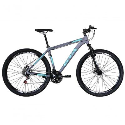 Bicicleta Aro 29 Gta Start Alumínio 27v K7 Freio A Disco Garfo Suspensão Mountain Bike cinza Tam: 17
