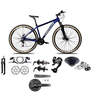 Bicicleta Aro 29 Absolute Nero 5 Câmbios Shimano Altus 27v Freios Hidráulico Garfo C-trava Azul Tam: 21