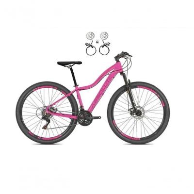 Bicicleta Aro 29 Absolute Hera Feminina 24v Freio Hidraulico Garfo Suspensão Mtb Alumínio rosa Tam: 15