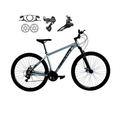 Bicicleta Aro 29 Absolute Nero 5 Alumínio 21v Câmbios Shimano Freio A Disco Hidráulico Mtb cinza Tam: 23