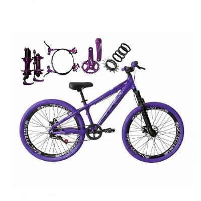 Bicicleta Aro 26 Gta Rebel Freeride Single Cubo K7 Barulhento Freio Hidraulico Aro Vmaxx Pneu Flame Roxo