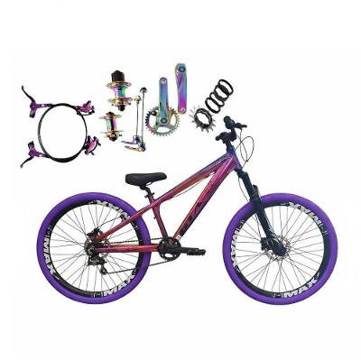 Bicicleta Aro 26 Gta Rebel Freeride Single Cubo K7 Barulhento Freio Hidraulico Aro Vmaxx Pneu Flame Camaleão