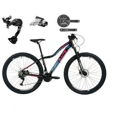 Bicicleta Aro 29 Absolute Hera Câmbios Shimano Alívio E Altus 27v Freio Hidráulico K7 Garfo C-trava preto Tam: 15