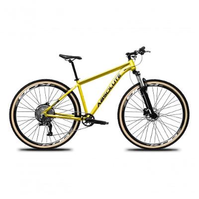 Bicicleta Aro 29 Absolute Nero 5 12v Hollowtech K7 Freio Hidráulico Garfo Trava No Guidão amarelo Tam: 15
