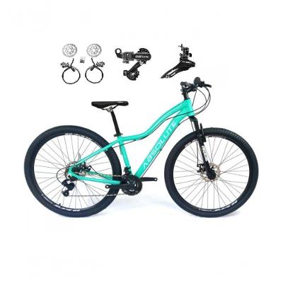 Bicicleta Aro 29 Absolute Hera Feminina 21v Cambios Shimano Freio Hidraulico Mtb Alumínio Verde Tam: 17