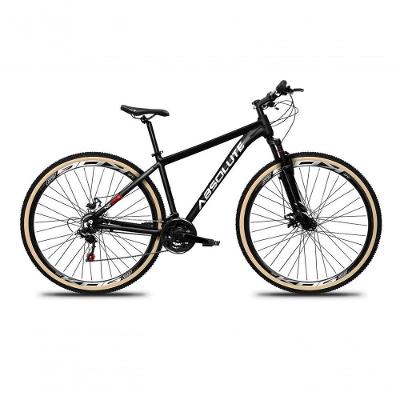 Bicicleta Aro 29 Absolute Nero 5 Alumínio Mtb 27v K7 Freio A Disco Garfo Suspensão preto Tam: 15