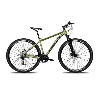 Bicicleta Aro 29 Absolute Nero 5 Alumínio 21v Freio A Disco Garfo Suspensão Mountain Bike oliva Tam: 21