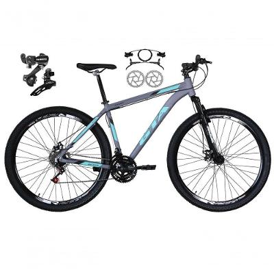 Bicicleta Aro 29 Gta Start Feminina Câmbios Shimano Freio Hidráulico 21v Mtb Alumínio cinza Tam: 19