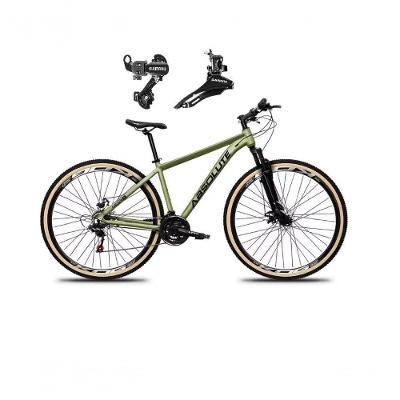 Bicicleta Aro 29 Absolute Nero 5 Alumínio 24v Câmbios Shimano Freio A Disco Mountain Bike oliva Tam: 19