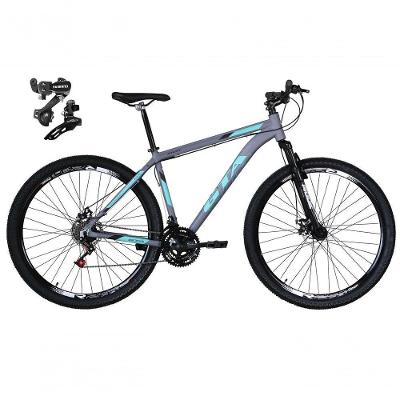 Bicicleta Aro 29 Gta Start Câmbios Shimano 21v Freio A Disco Mountain Bike Alumínio cinza Tam: 17