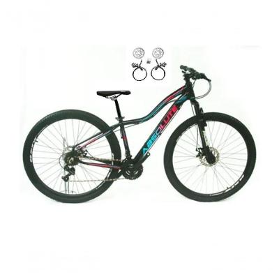Bicicleta Aro 29 Absolute Hera Feminina 24v Freio Hidraulico Garfo Suspensão Mtb Alumínio preto Tam: 17