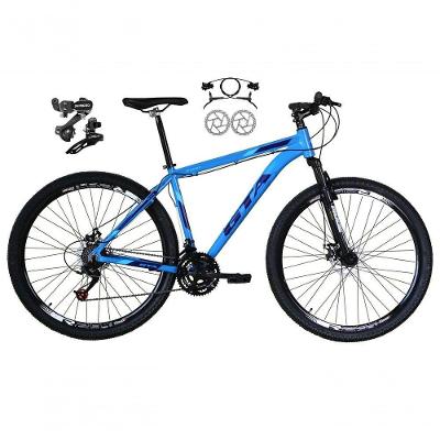 Bicicleta Aro 29 Gta Start Feminina Câmbios Shimano Freio Hidráulico 21v Mtb Alumínio Azul Tam: 17