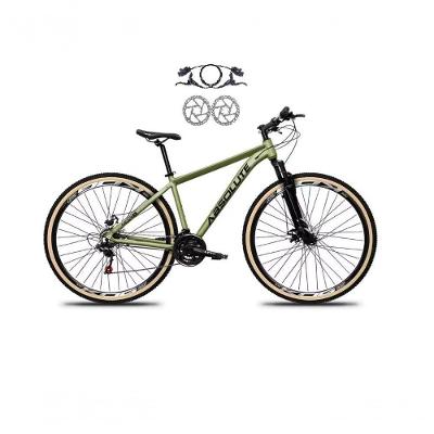 Bicicleta Aro 29 Absolute Nero 5 Alumínio Freio Hidráulico 24v Garfo Suspensão Mtb oliva Tam: 19