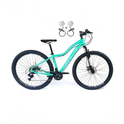 Bicicleta Aro 29 Absolute Hera Feminina 24v Freio Hidraulico Garfo Suspensão Mtb Alumínio Verde Tam: 15
