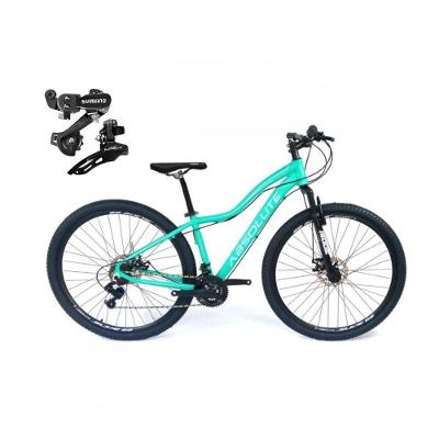 Bicicleta Feminina Aro 29 Absolute Hera 24v Cambios Shimano Freio A Disco Mtb Alumínio Verde Tam: 15
