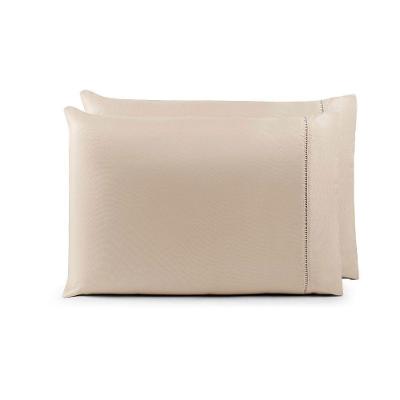 Par De Fronhas 70cm X 50cm 2 Peças Laura Toque Percal 400 Fios 100% Poliéster - Cáqui