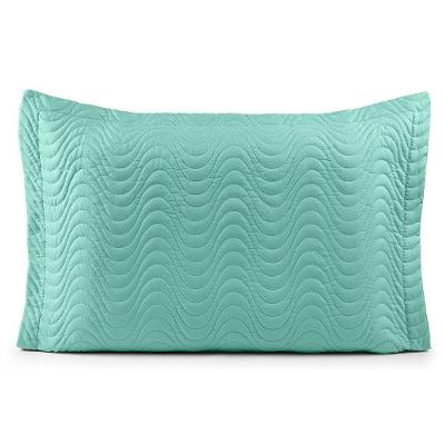 Porta Travesseiro Avulso 70cm X 50cm Com Debrum 1 Peça Laura Matelado Toque 400 Fios 100% Poliéster - Verdetiffany