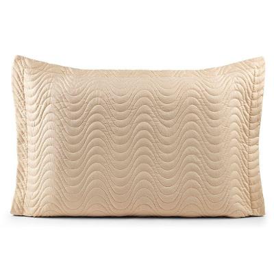 Porta Travesseiro Avulso 70cm X 50cm Com Debrum 1 Peça Laura Matelado Toque 400 Fios 100% Poliéster - Cáqui