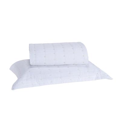 Kit Cobre Leito Solteiro 2 Peças Bordado Urbany Hipercal 400 Fios 100% Poliéster - Branco