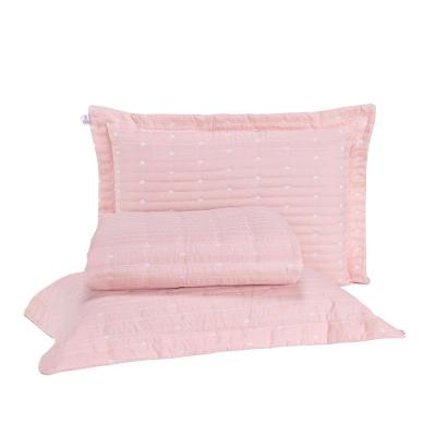 Kit Cobre Leito Queen 3 Peças Bordado Urbany Hipercal 400 Fios 100% Poliéster - Rosê