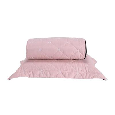 Kit Cobre Leito Dupla Face Solteiro 2 Peças Bordado Essence Hipercal 400 Fios 100% Poliéster - Rosê