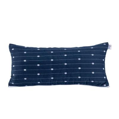 Almofada Rolinho Com Enchimento Urbany Hipercal 400 Fios 100% Poliéster - Azul Marinho