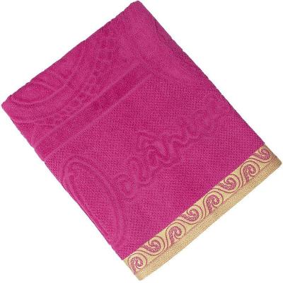 Toalha De Praia Atlântica Marés 100% Algodão 440 G-m² 80x150cm Rosa Elétrico