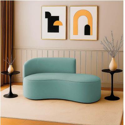 Sofá 2 Lugares Orgânico 140 Cm Morgan Cotelê Ext-veludo Menta D03 - D'rossi