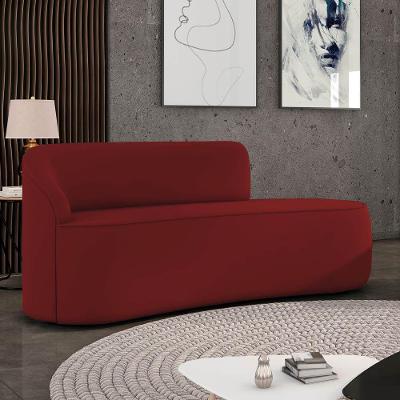 Sofá 3 Lugares Orgânico 180 Cm Morgan Veludo Marsala