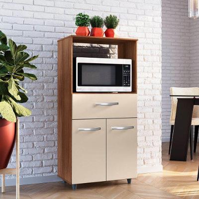 Armário Multiuso Luni 2 Portas 1 Gaveta Cozinha Mb1 Cor Savana Off White Pc