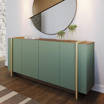 Aparador Buffet Copacabana 160cm 4 Portas De Giro - Ssx Multicoisas Cor Hortelã/amendoa