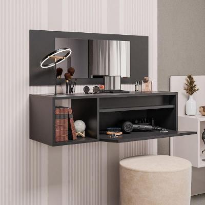 Penteadeira Camarin 1 Prateleira Eva - Ssx Multicoisas Preto