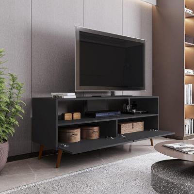 Rack Bancada Sala Para Tv Até 55 Sienna - Ssx Multicoisas Preto