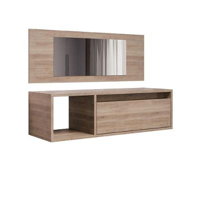 Penteadeira Camarin 1 Prateleira Com Gaveta Eva - Ssx Multicoisas Freijó