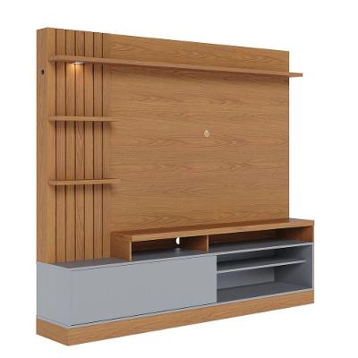 Home Maceio Sem Pés 1 Porta Basculante - Ssx Multicoisas Cor Freijo/cinza Fosco