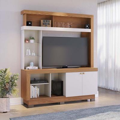 Estante Valença 160cm 2 Portas De Giro - Ssx Multicoisas Cor Freijó/off White