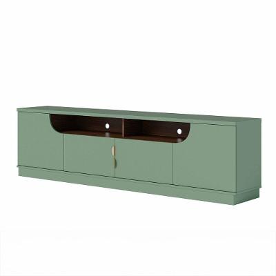 Bancada Santorini 200cm 4 Portas De Giro - Ssx Multicoisas Cor Hortelã/amendoa