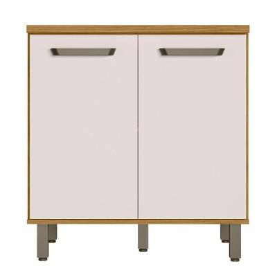 Balcão Para Cooktop Criare 4 Ou 5 Bocas Freijó Off White Poliman