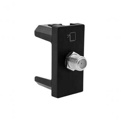 Tomada Antena Tipo F 1m Preta Pct -1