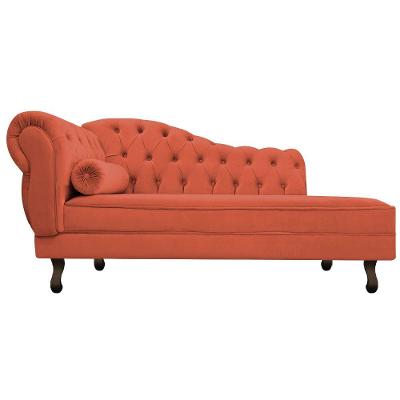 Diva Recamier Diana 160cm Lado Direito Suede Terracota
